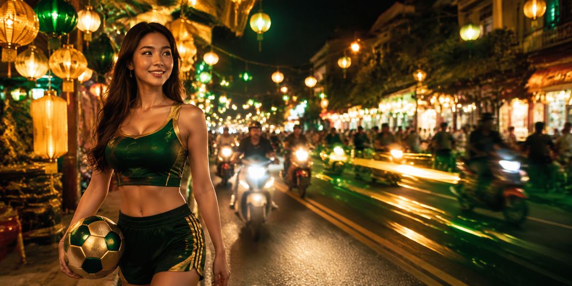 Không khí giải trí sôi động tại chợ đêm Hà Nội với ánh đèn neon